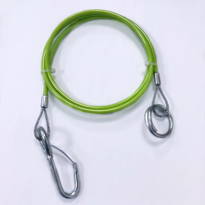 La cuerda de alambre de acero de capa del PA del PVC de la PU de TPU lanza el cable inoxidable de la seguridad con una honda de la cuerda de alambre de acero