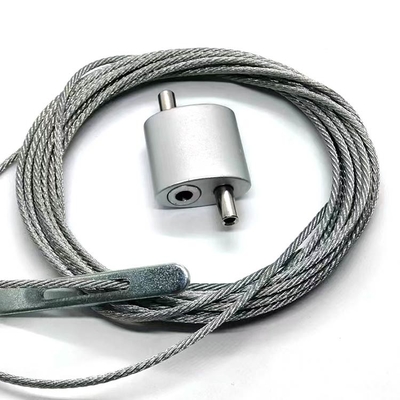 20*20MM Cerradura ajustable de cuerda de alambre para cables con bucles
