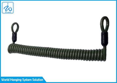Cable de capa de encargo de la seguridad del resorte tensor del PVC/acollador multi de la herramienta