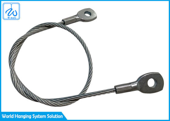 El Pvc de alta resistencia cubrió el ojeteador galvanizado del cable de la cuerda de alambre de 1.5m m